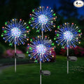 Solar Garden Lights Outdoor, 4 Pack 120 LED Twinkling Firework Lights Decorative by Unknown