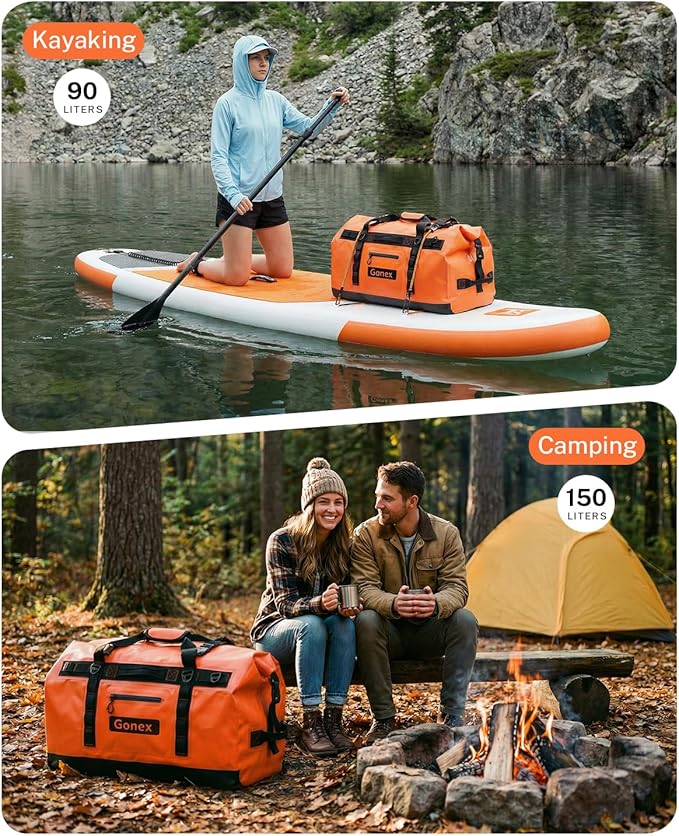 Gonex Waterproof Duffel Bag, 150L Heavy Duty Dry Duffle Bag - Image 7