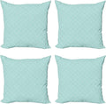 Ambesonne Celtic Decorative Throw Pillow Case Pack of 4, Aqua Celtic Style by Ambesonne