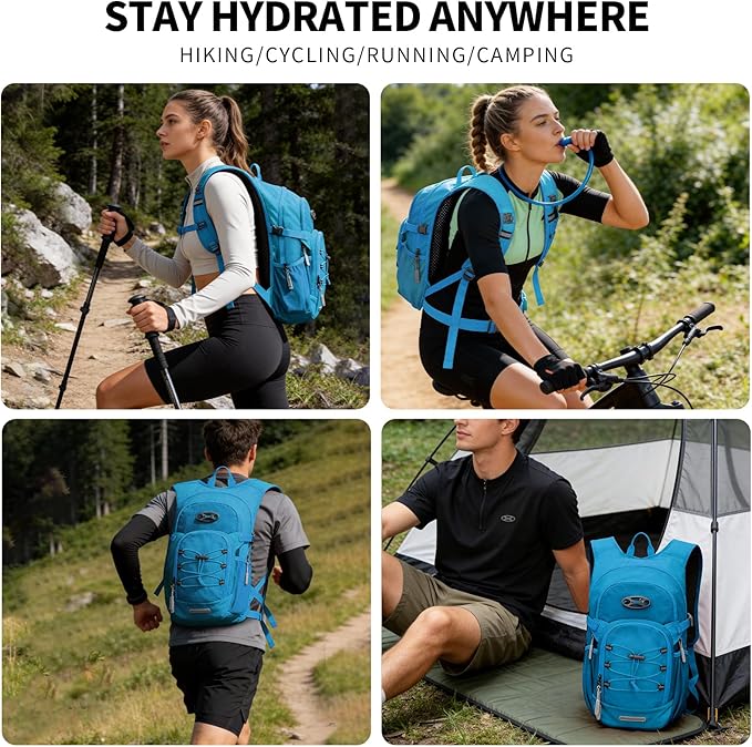 KABAQOO Hydration Backpack, 18L Multipurpose Hiking Backpack - Image 6