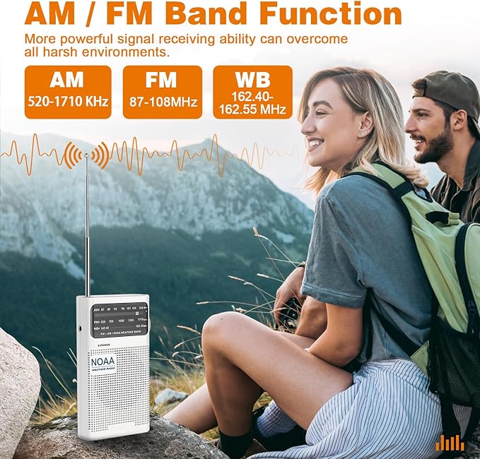 Goodes NOAA Weather Radio, AM FM NOAA Emergency Radio Portable - Image 2