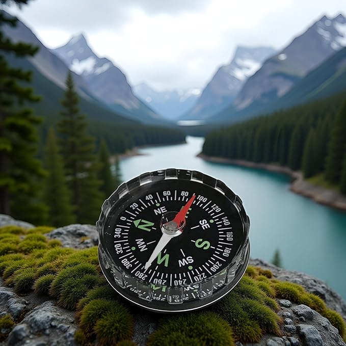 Black Waterproof Pocket Watch Compasses Navigation Compasses Professional Clear - Image 2