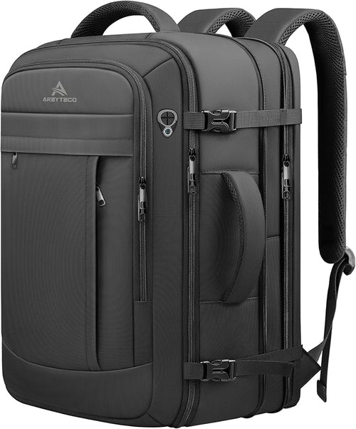 60L Extra Large Travel Laptop Backpack, 3XL Expandable Carry On Backpack by AREYTECO