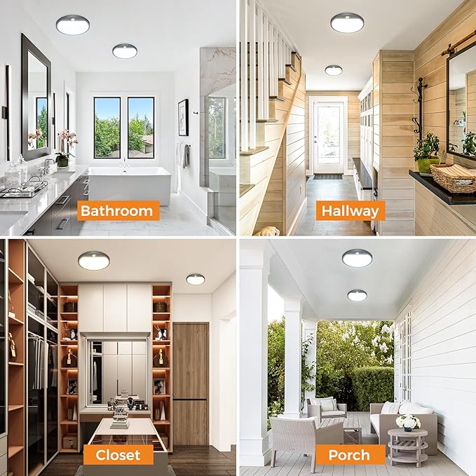 slochi 4Pack Motion Sensor Light Indoor Wired PIR, 3000K/4000K/6500K Closet - Image 7