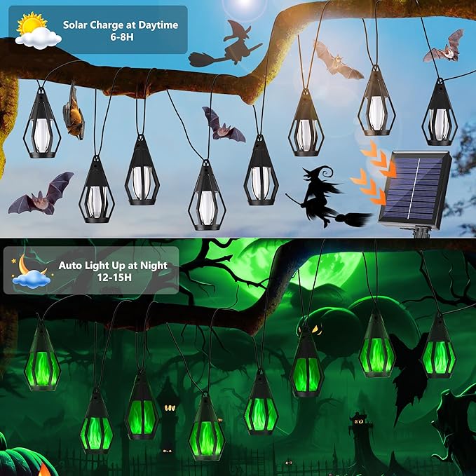 Solar String Lights for Outside, 21Ft Solar Patio Lights - Image 3