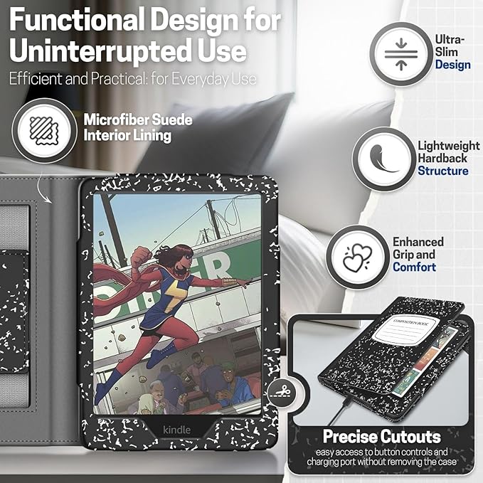 TNP Stand Case for Kindle Paperwhite 12th Generation 2024 / Kindle Colorsoft - Image 9