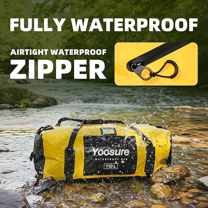 Waterproof Duffel Bag 110L- 700D PVC Dry Bag - Image 4