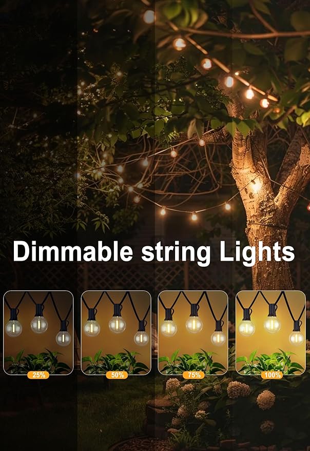DAMAING Outdoor String Lights 300FT Waterproof Globe String Lights - Image 6
