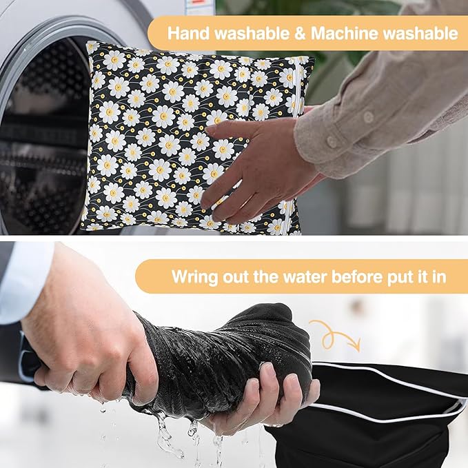 Wet Dry Bags 2 Pack, Waterproof Reusable Travel Bags - Image 6