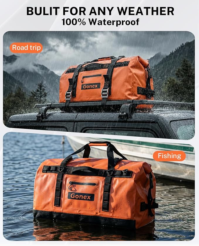 Gonex Waterproof Duffel Bag, 90L Heavy Duty Dry Duffle Bag - Image 3