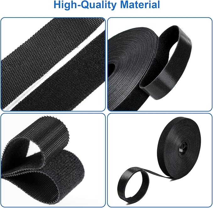 OneLeaf Fastening Cable Management Roll, 20ft x 3/4inch Cut to Length Straps - Image 9