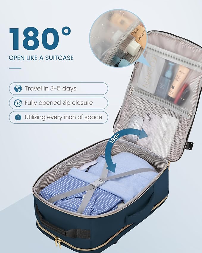 LOVEVOOK Travel Backpack for Women & Men 40L, Airline Approved Carry On - Image 2