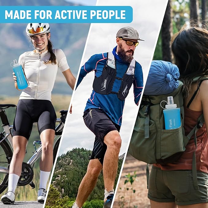 Soft Flask 500ML, TPU Collapsible Soft Water Bottle - Image 5