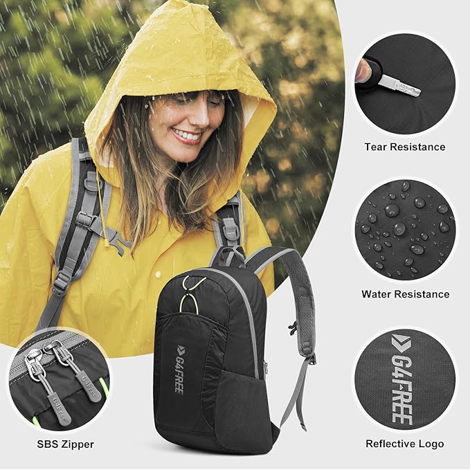 G4Free 24L Lightweight Packable Hiking Backpack Small Sport Travel Daypack - Image 7