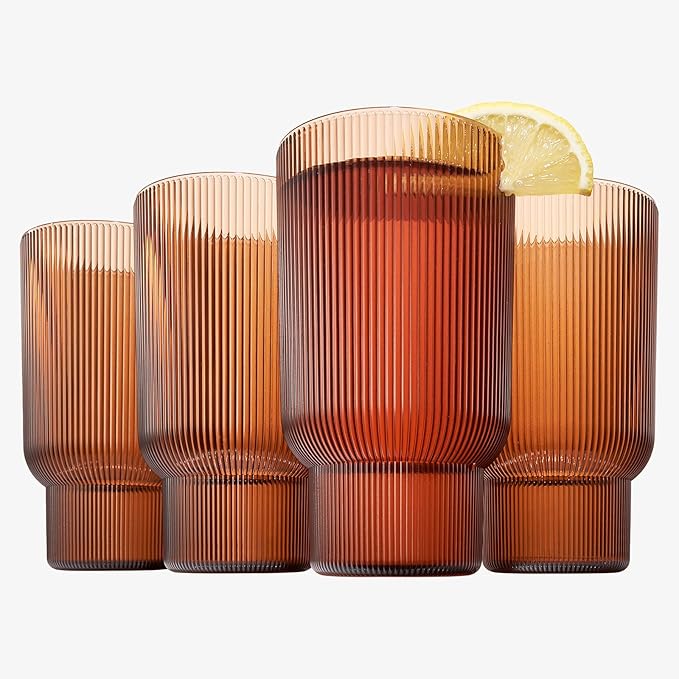 Shatterproof Acrylic Tall Drinking Glasses Set, European Style, Dishwasher Safe - Image 3