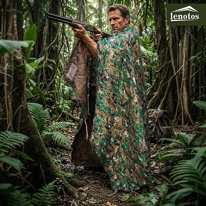 Lenotos Woobie Blanket, Thermal Insulated Military Poncho Liner, Water-Resistant - Image 7
