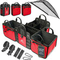 XL Trunk Organizer 4-Section Modular System – Extra Large Car Cargo Storage by DURABLEZ