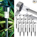 GIGALUMI 16 Pack Solar Lights Outdoor Waterproof, Stainless Steel LED Solar by GIGALUMI