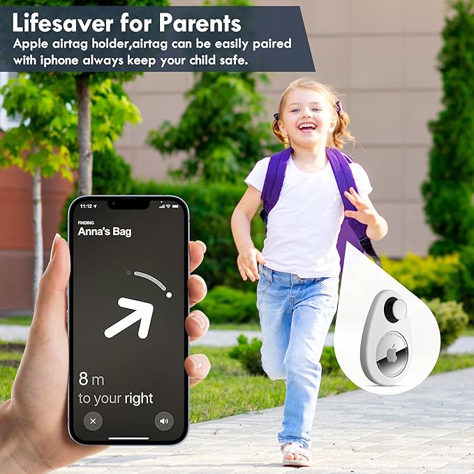 for Airtag Holder for Kids Hidden 2 Pack GPS Tracker Case, Anti-Removal - Image 6