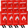 Crystal Lemon Fire Blanket 12-Pack, 39x39 Multi-Use Emergency Fire Suppression by CrystalLemon