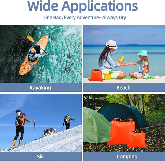 6PCS Dry Bags Waterproof, Lightweight Dry Bags - Image 6