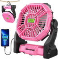 Portable Fan Rechargeable Camping Essentials, Cordless Camping Fan Battery by TDLOL