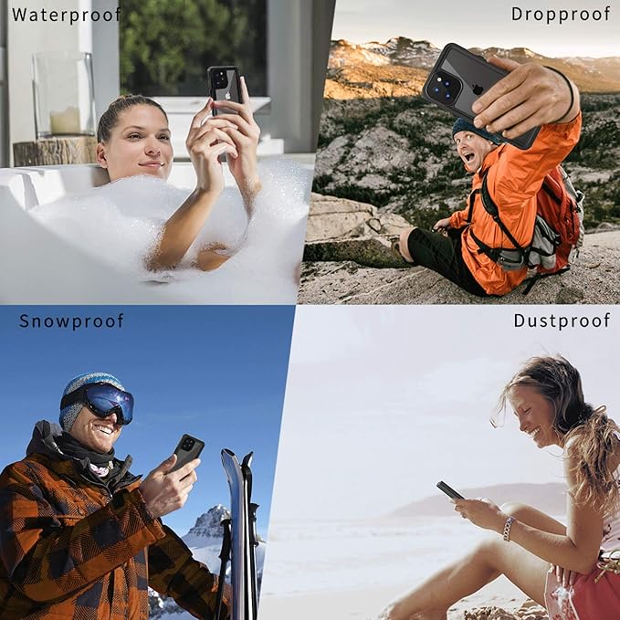Lanhiem for iPhone 12 Case, Waterproof Dustproof Shockproof Case - Image 8