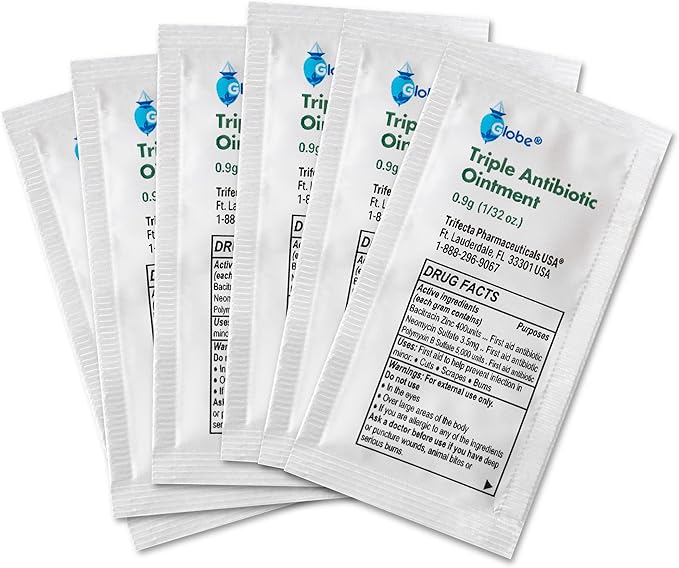 Globe Triple Antibiotic Ointment 0.9g Single Packet, First Aid Kit - Image 4