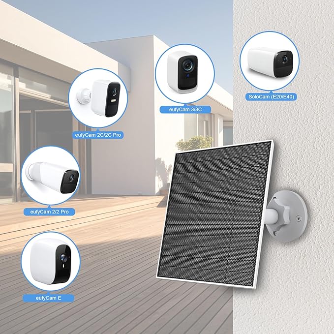 Solar Panel for Eufy Outdoor Camera, Compatible - Image 4