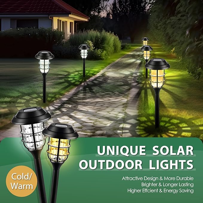 SOLPEX Solar Lights for Outside, Solar Outdoor Pathway Garden Lights Waterproof - Image 6