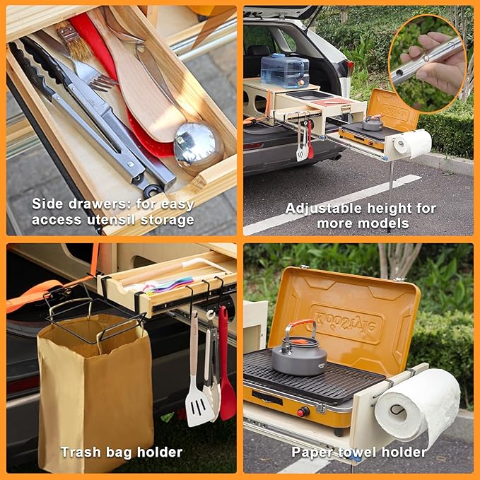 Wooden Overland Camping Slide-Out Kitchen - Image 6