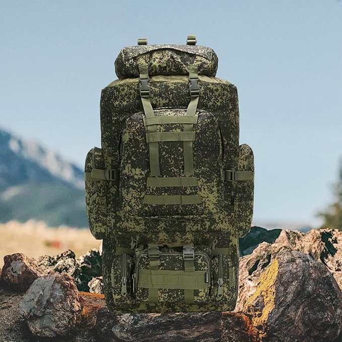 King'sGuard 100L Camping Hiking Backpack Molle Rucksack Military Camping - Image 6