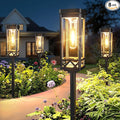 KOOPER Taller Solar Pathway Lights Outdoor, 8 Pack Upgraded Brighter Solar by KOOPER
