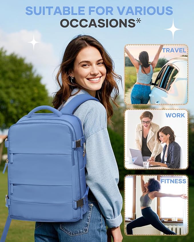 Travel Backpack for Women Airline Approved Carry on Backpack for Airplanes - Image 9