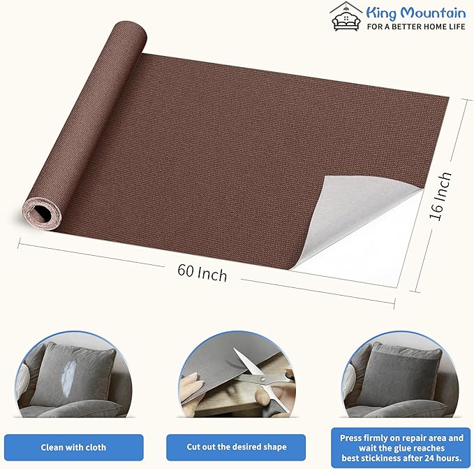 KING MOUNTAIN Canvas Repair Patch 16×60 Inch Self-Adhesive Waterproof Fabric - Image 4