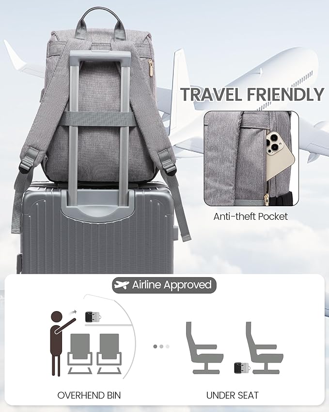 LOVEVOOK Travel Laptop Backpack Purse - Image 5