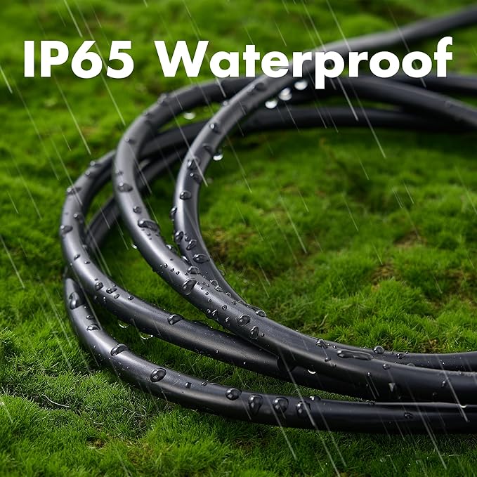 3ft Black Extension Cord Waterproof, UL Listed, 10/3 SJTW Heavy Duty 3 Prong - Image 4