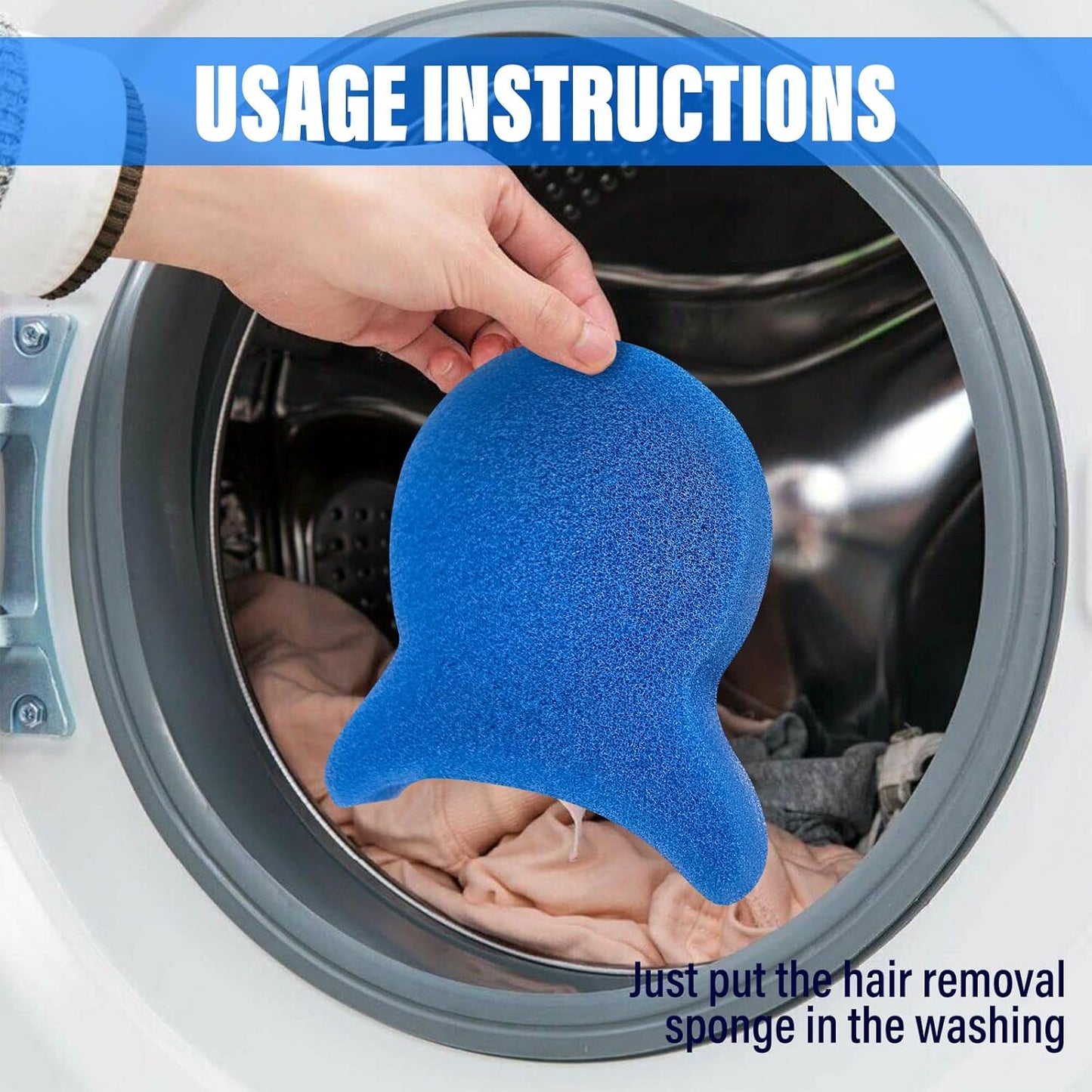 Pet Hair Remover for Laundry, Reusable Dog & Cat Hair Remover Tool, Effectively Removes Pet Hair, Lint and Dander from Bedding and Clothing, Suitable for Washing Machines, Dryers 8PCS