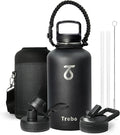 Trebo 64oz Water Bottle, Large Stainless Steel Water Jug by StayHotStayColdStayGreen