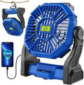 Portable Fan Rechargeable，270° Rotating Portable Cordless Battery Powered by TDLOL