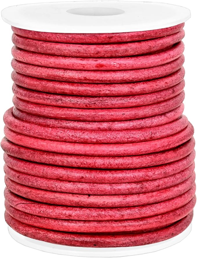 GENIQUE Real/Genuine Round Leather String Cord - Image 2