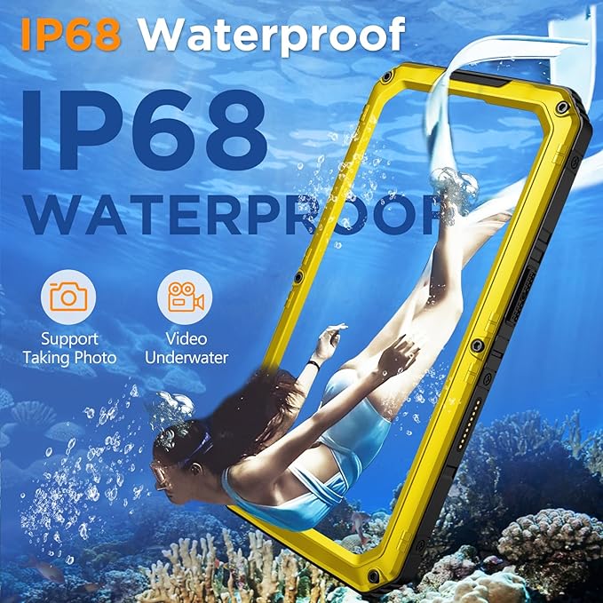Mitywah Waterproof Case for iPhone 16, Shockproof Heavy Duty Case - Image 3