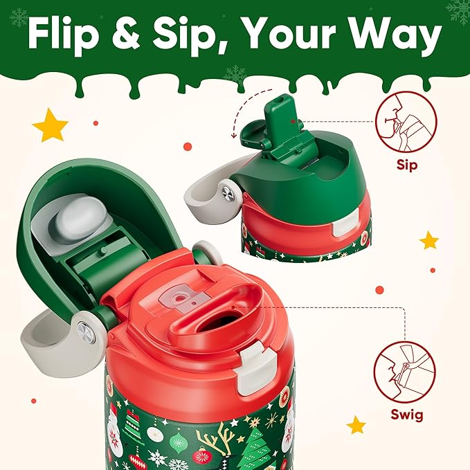 Christmas Insulated Water Bottle - Image 2