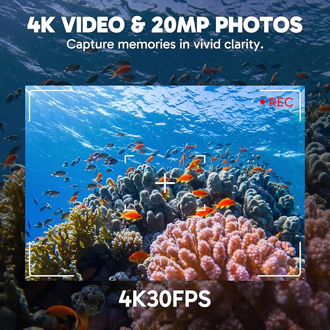 AKASO EK7000 Pro 4K30fps 20MP Action Camera EIS Ultra HD 131FT Waterproof - Image 2