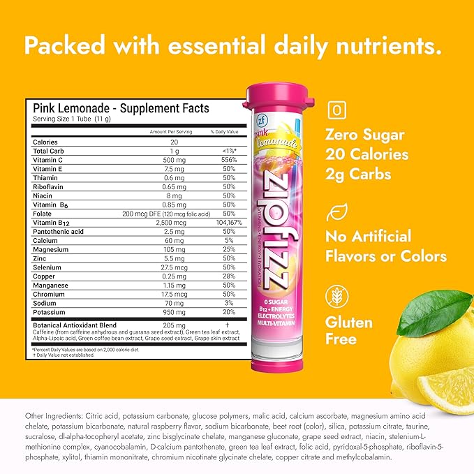 Zipfizz Daily Energy Drink Powder, 12 Pack | 3-in-1 Sustained Energy, Rapid - Image 6