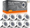 INCX 4.6 inch Solar Lights for Outside, 8 Pack Solar Light Outdoor Waterproof by INCX