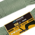 Paracord 550 lb, 7 Strand Paracord Rope 50ft 4mm, Nylon Parachute Cord by FISHLUND