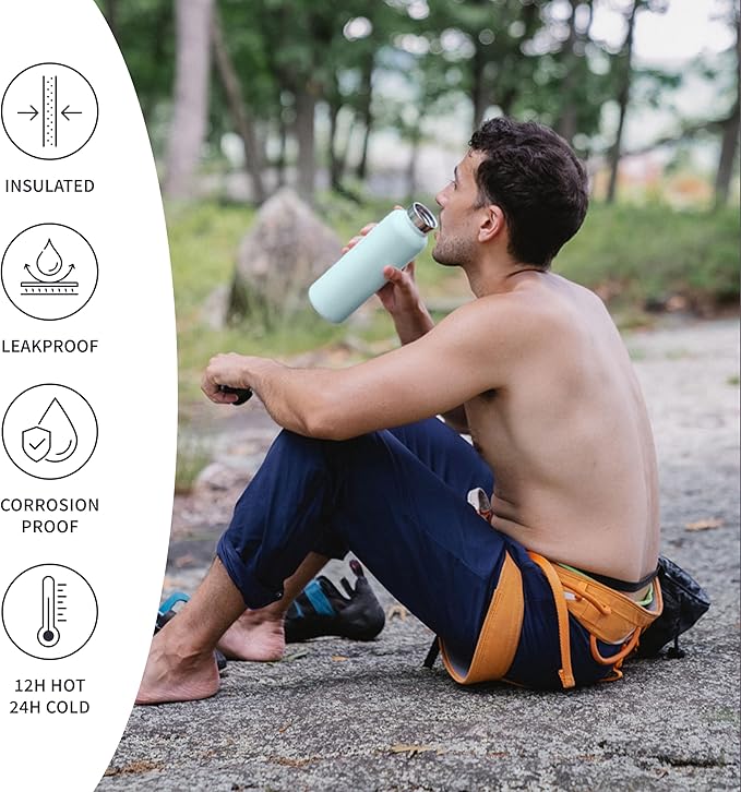 Bambaw 32 oz Water Bottle, Insulated Stainless Steel Water Bottle - Image 3