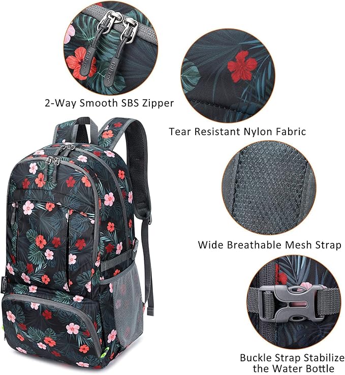 G4Free 40L Lightweight Packable Hiking Backpack, Waterproof Travel Daypack - Image 5