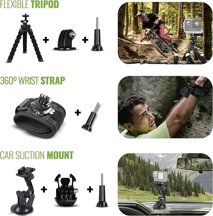 DigiNerds 50-in-1 Action Camera Accessories Kit - Image 3